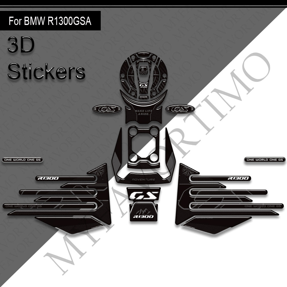 BMW R1300GS Adventure 2024-2025 Decals Kit 丨 Tank Pad and Side Stickers
