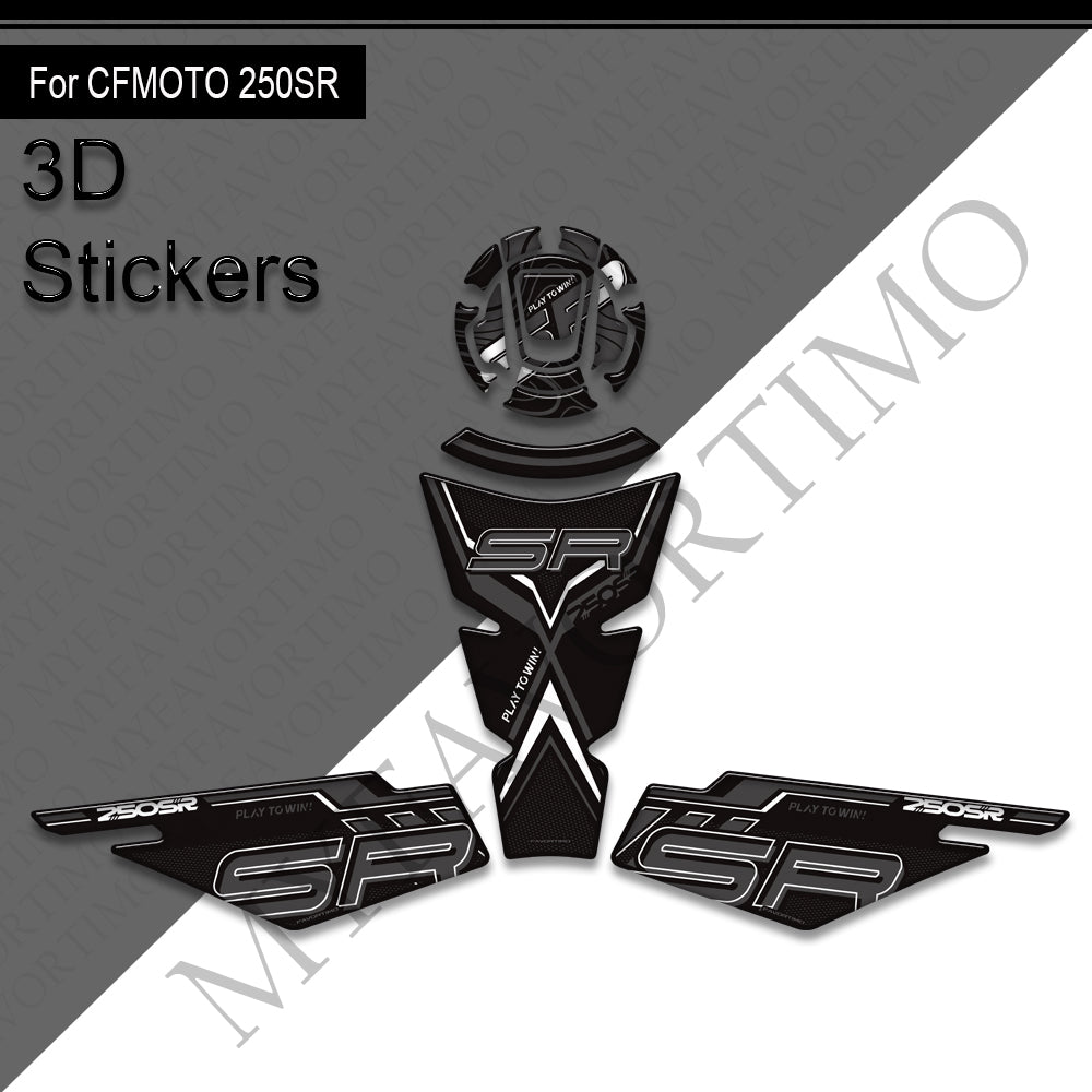 CFMOTO 250SR Decals Kit 丨 Tank Pad and Side Stickers