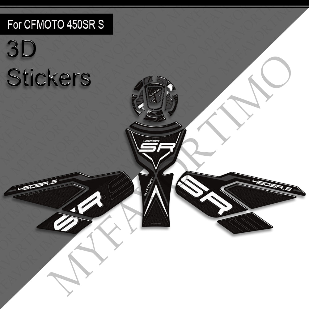 CFMOTO 450SR S Decals Kit 2023-2025 丨 Tank Pad and Side Stickers
