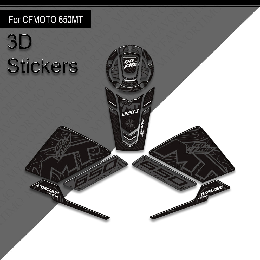 CFMOTO 650MT Decals Kit 2024-2025 丨 Tank Pad and Side Stickers