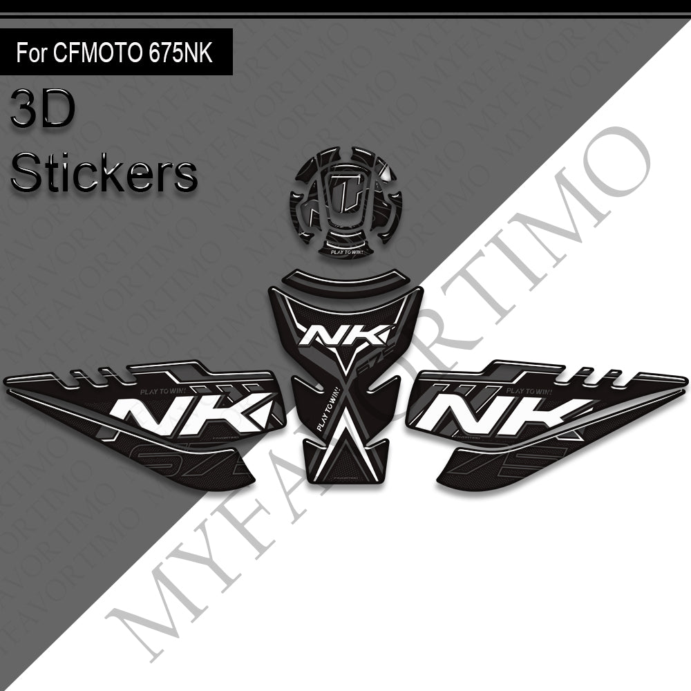 CFMOTO 675NK Decals Kit 2024-2025 丨 Tank Pad and Side Stickers