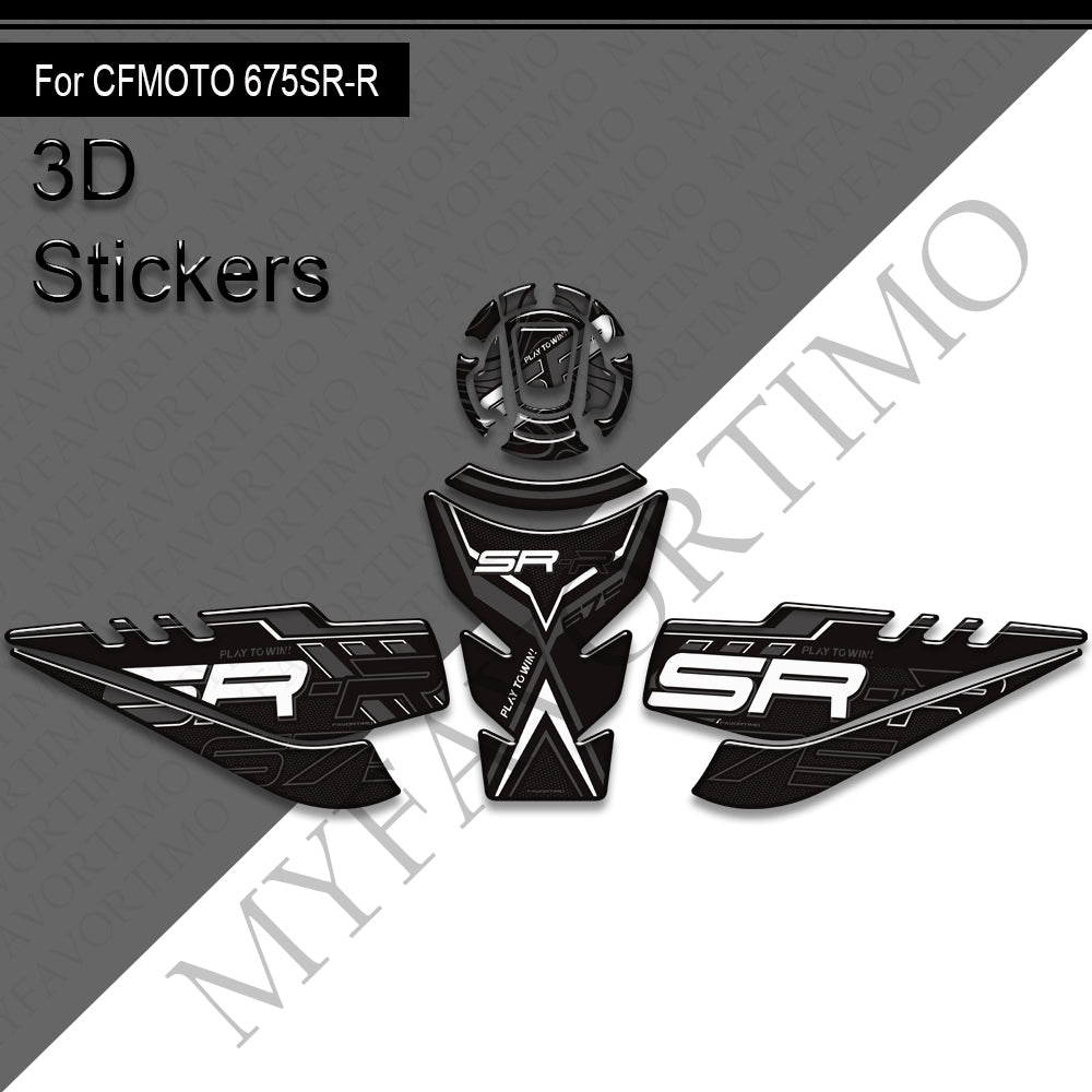 CFMOTO 675SR-R Decals Kit 2024-2025 丨 Tank Pad and Side Stickers