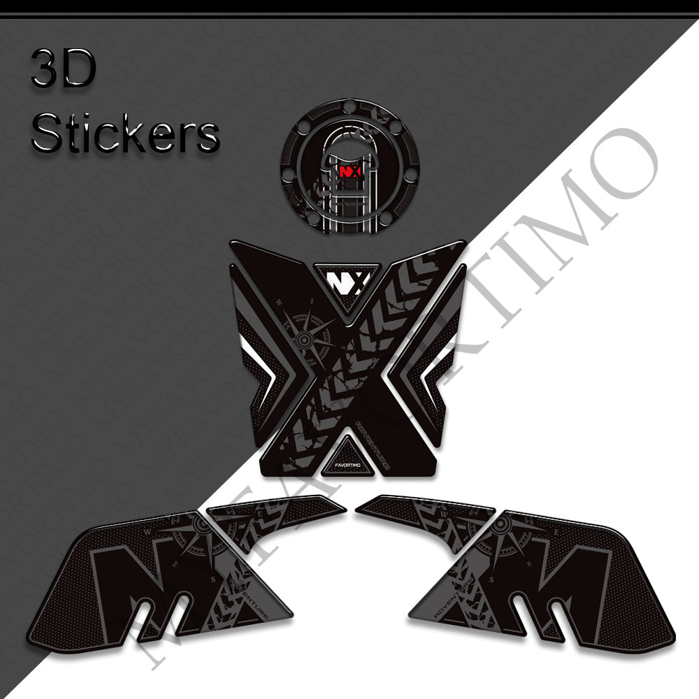 Honda NX400 NX500 Decals Kit 2024 丨 Tank Pad and Side Stickers