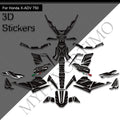 Honda X-ADV 750 Decals Kit 2025 | Body & Handguard Stickers