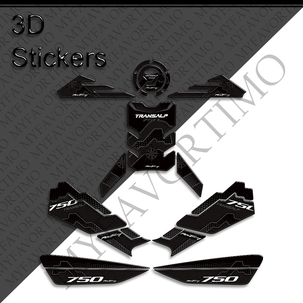 Honda XL750 Transalp Decals Kit 2023 丨 Tank Pad and Full Body Stickers