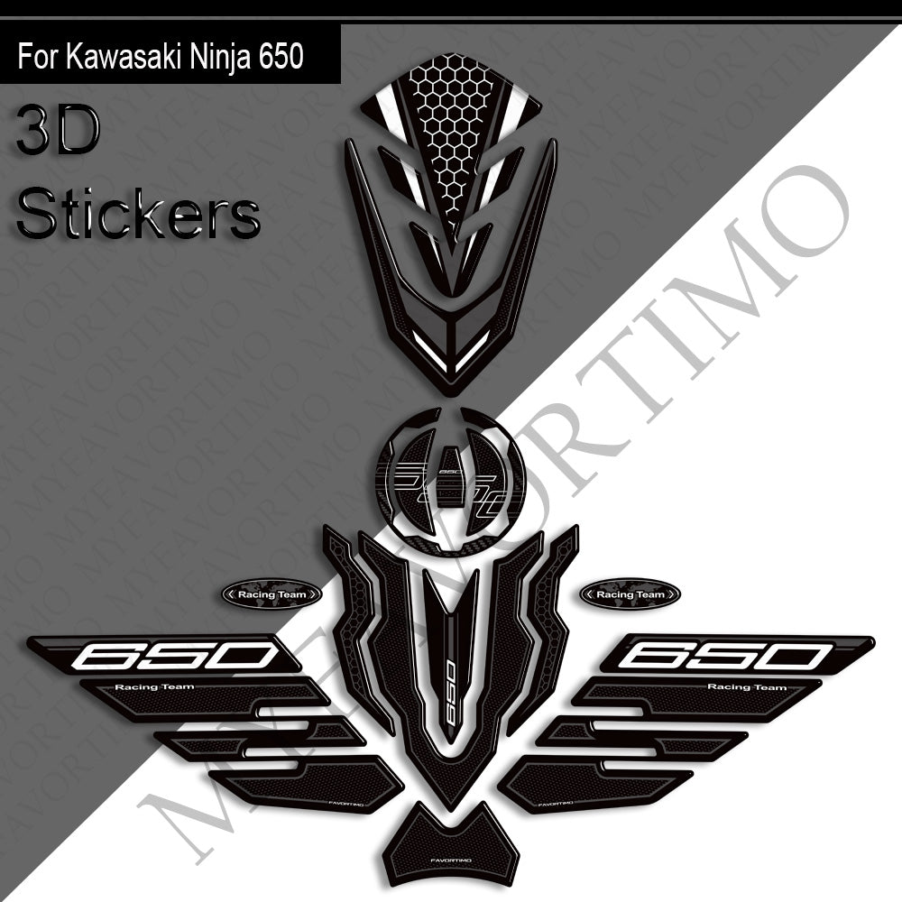 Kawasaki Ninja Z650 Decals Kit 2020-2025 丨 Tank Pad and Side Stickers