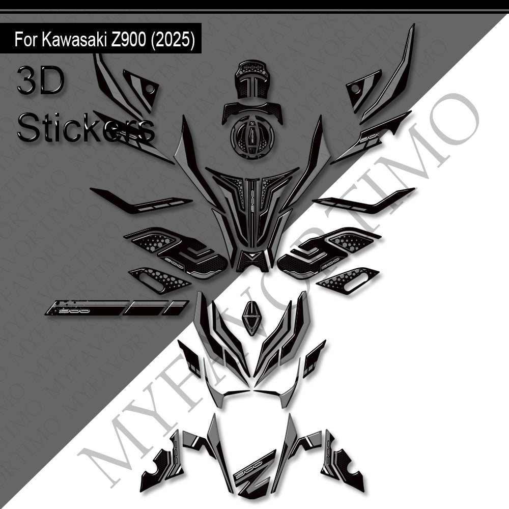 Kawasaki Z900 Z900SE Decals Kit 2025-2026 | Tank & Fairing Stickers
