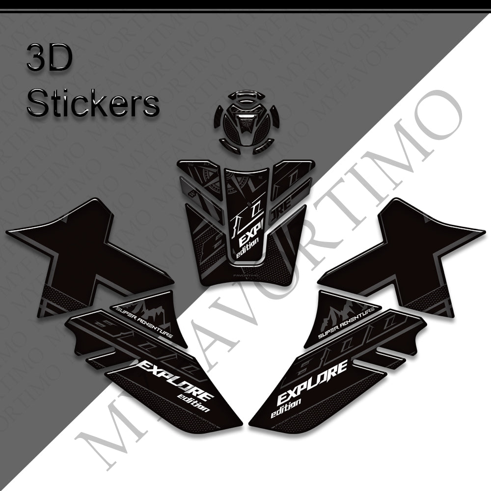 Kove 800X Pro Super Adventure Decals Kit 丨 Tank Pad and Side Stickers
