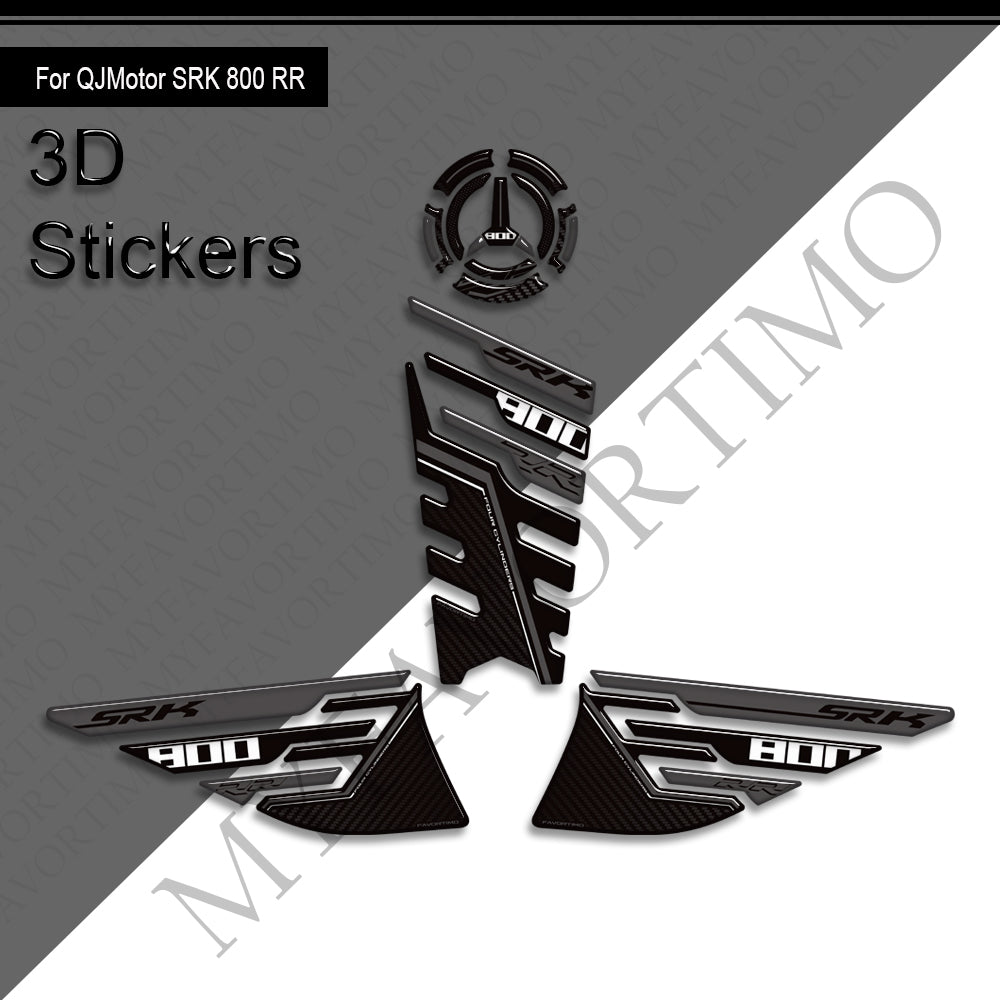 QJMotor SRK 800 RR Decals Kit | Tank Pad & Side Stickers