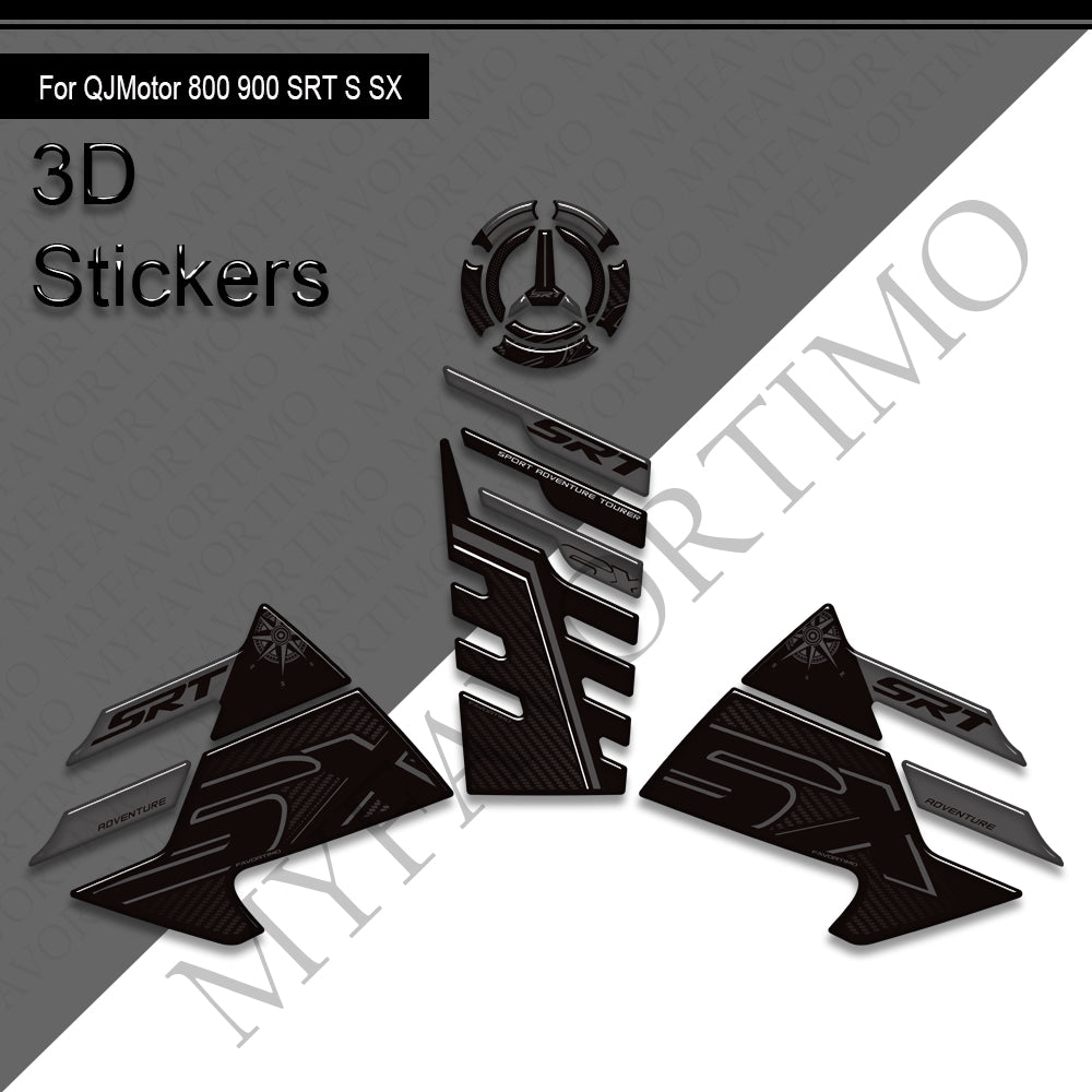 QJMotor SRT 800 SRT 900 SX Decals Kit | Tank Pad & Side Stickers