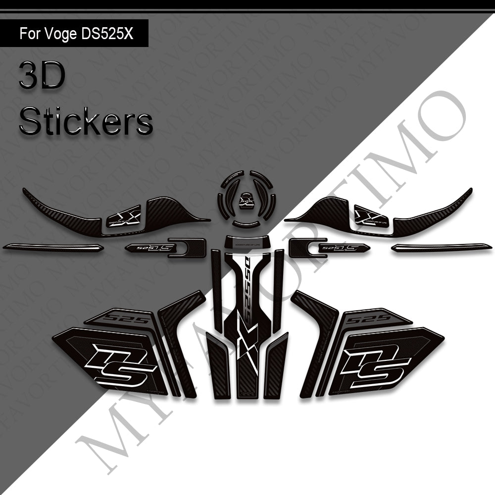 VOGE 525 DSX Decals Kit | Handguard and Tank Stickers