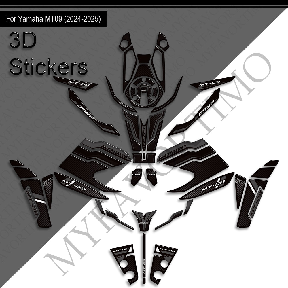 Yamaha MT-09 MT-09 SP Decals Kit 2024-2025 | Tank & Fairing Stickers