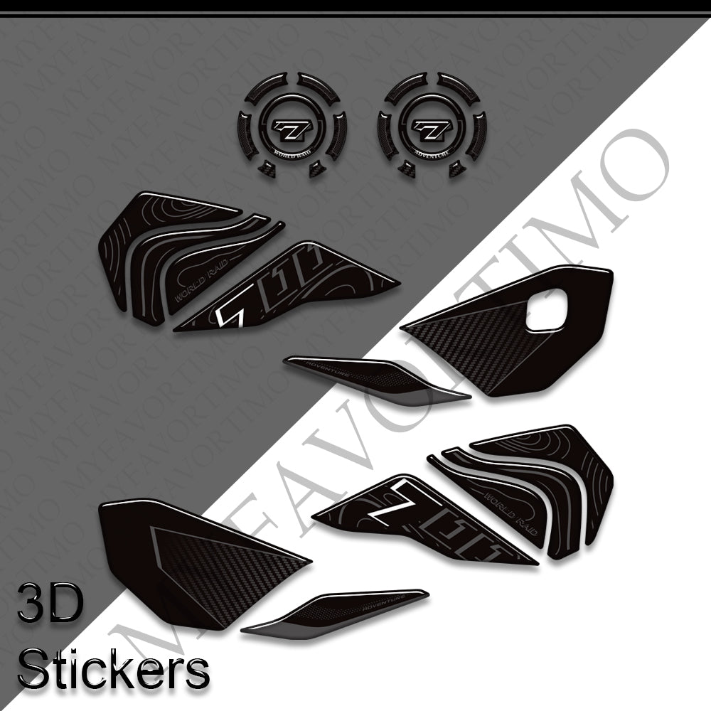 Yamaha Tenere 700 World Raid Decals Kit 2026 丨 Fuel Cap and Side Tank Sticker