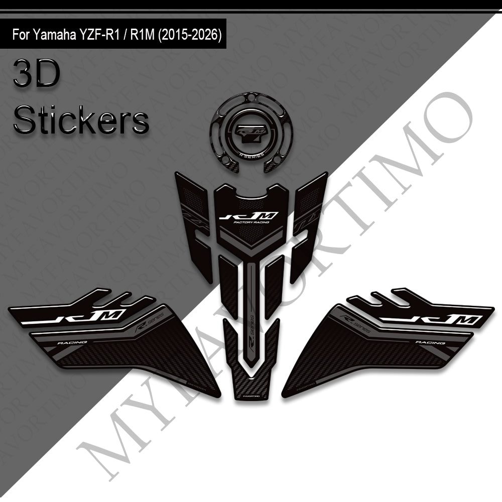 Yamaha YZF-R1 YZF-R1M Decals Kit 2015-2026 丨 Tank Pad and Side Stickers
