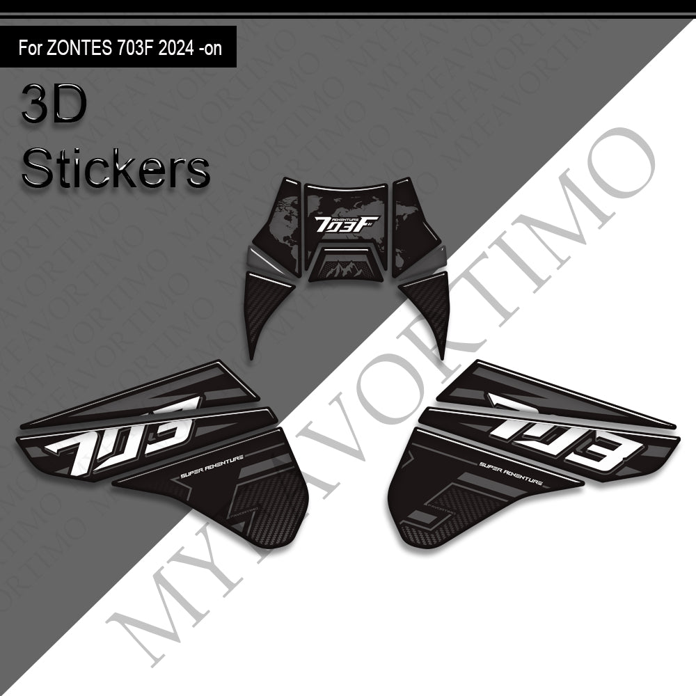 Zontes ZT703-F Decals Kit 2024+丨 Tank Pad and Side Stickers