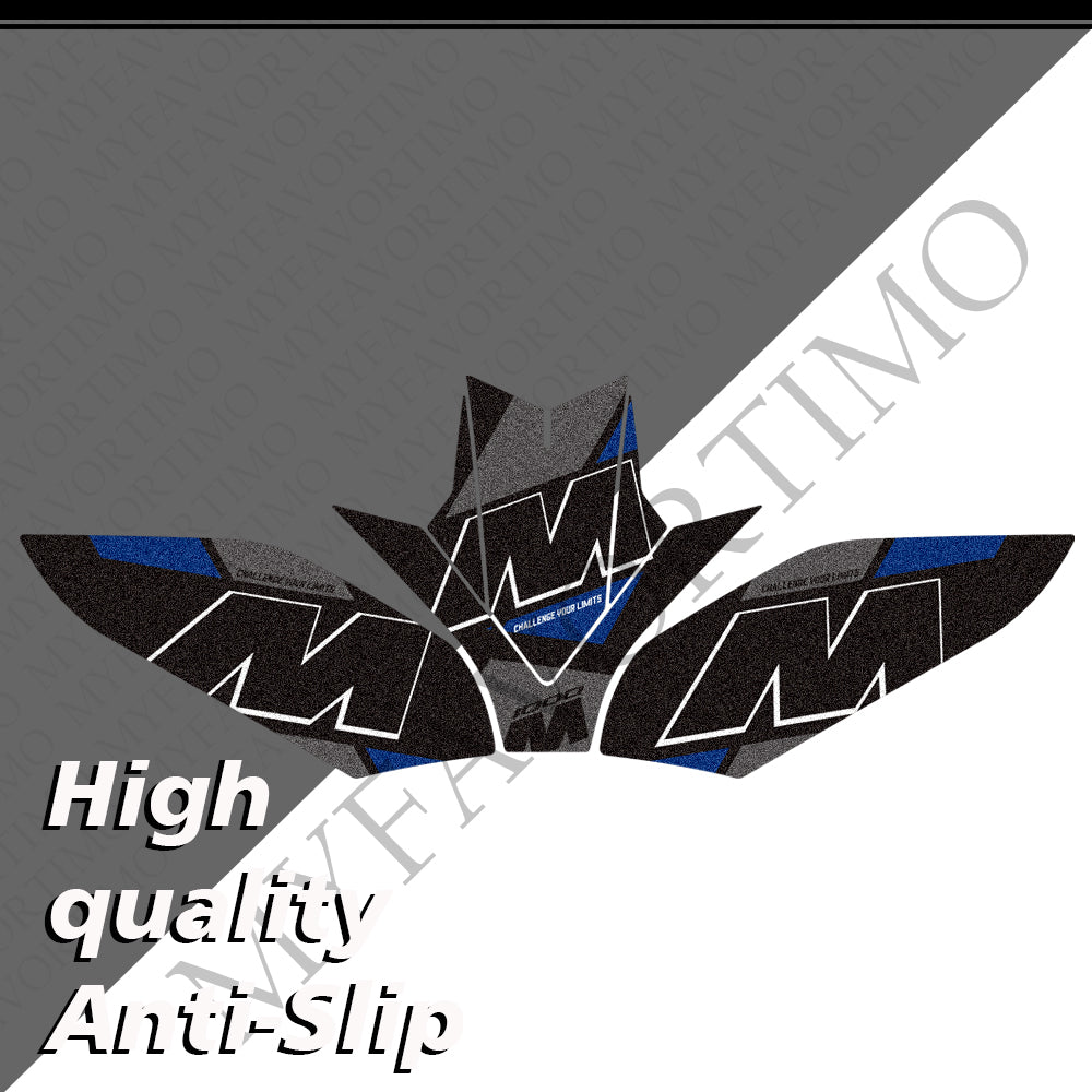 BMW S1000RR S1000R M1000RR M1000R Matte Anti-Slip Tank Pad Kit 丨 Center and Side Stickers