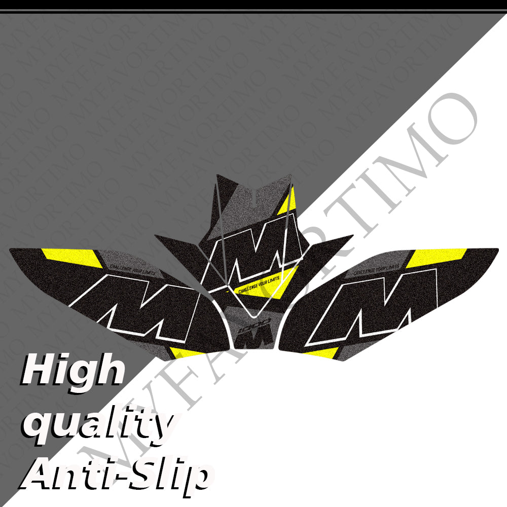 BMW S1000RR S1000R M1000RR M1000R Matte Anti-Slip Tank Pad Kit 丨 Center and Side Stickers