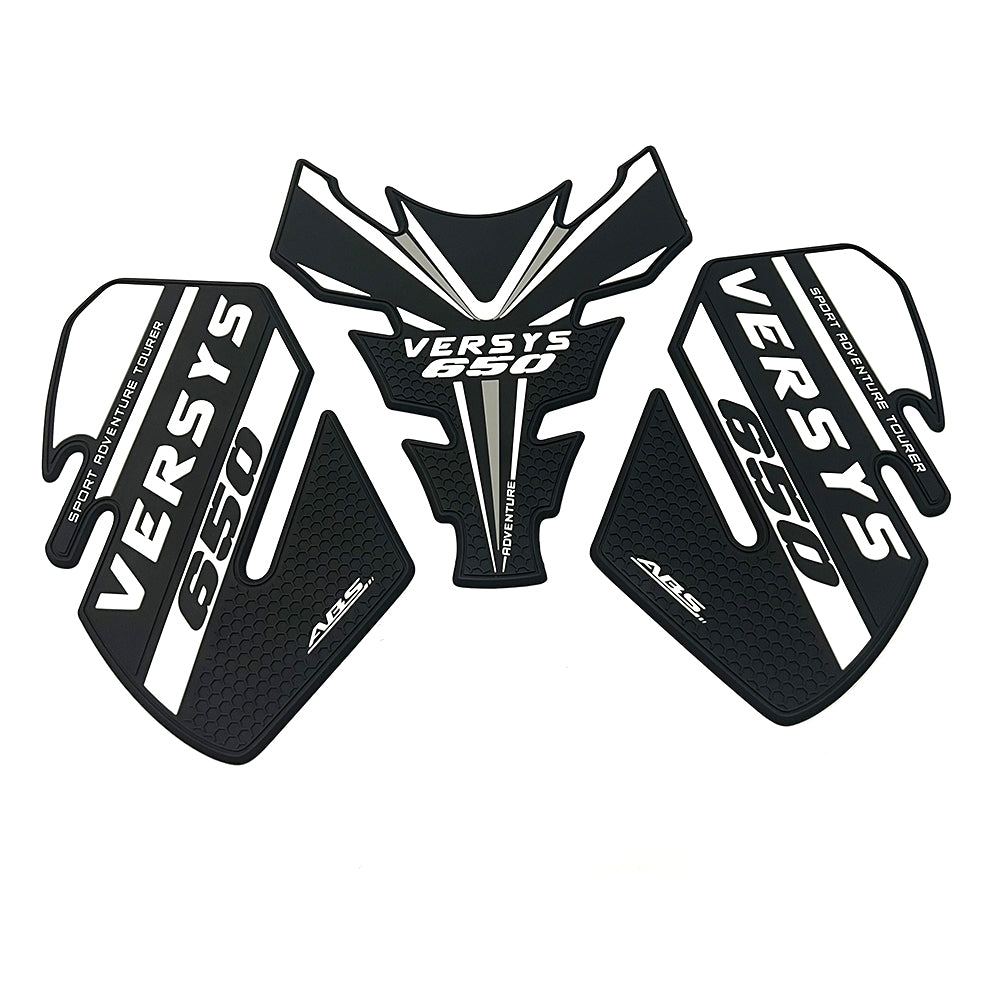 Kawasaki Versys 650 LT Rubber Anti-Slip Tank Pad Kit 丨 Center Pad and Side Grips
