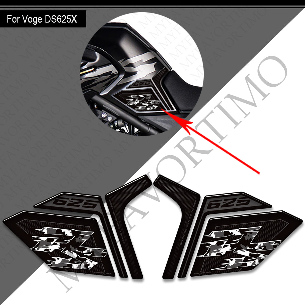 VOGE 625 DSX Decals Kit 2025 | Handguard and Tank Stickers