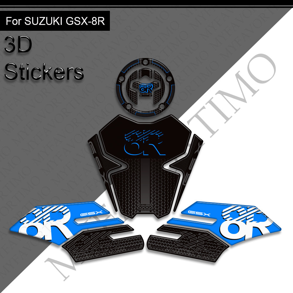 Suzuki GSX-8R 3D Epoxy Tank Decals Kit 2024-2025 丨 Fuel Cap and Side Stickers