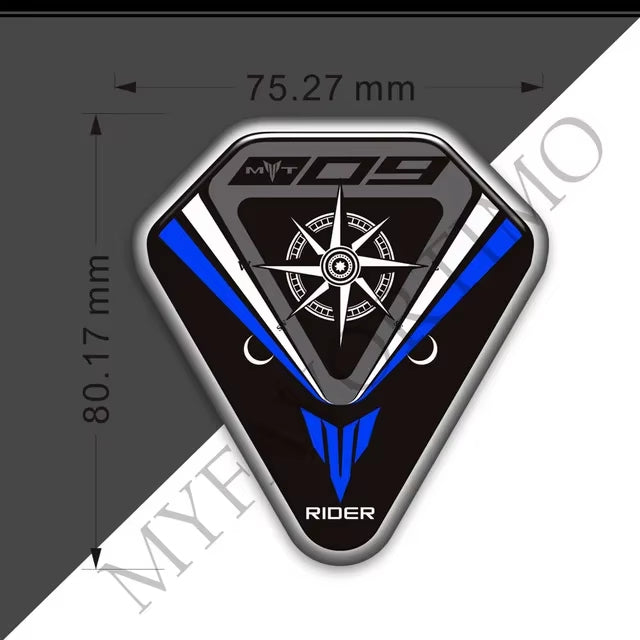 Yamaha MT-09 MT-09 SP FZ-09 3D Epoxy Tank Decals Kit 2021-2022 丨 Fuel Cap and Side Stickers