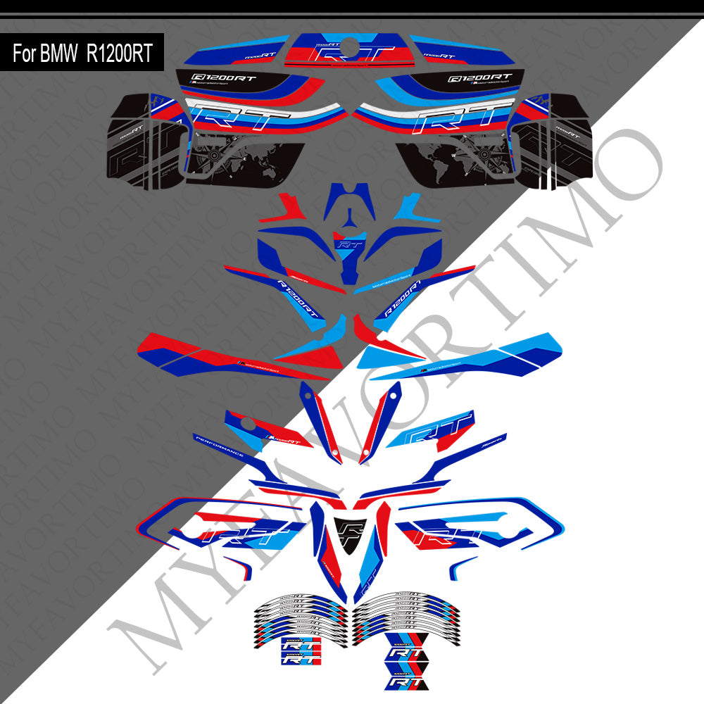 BMW R1200RT PVC Decals Kit 丨 Tank and Full Body Stickers