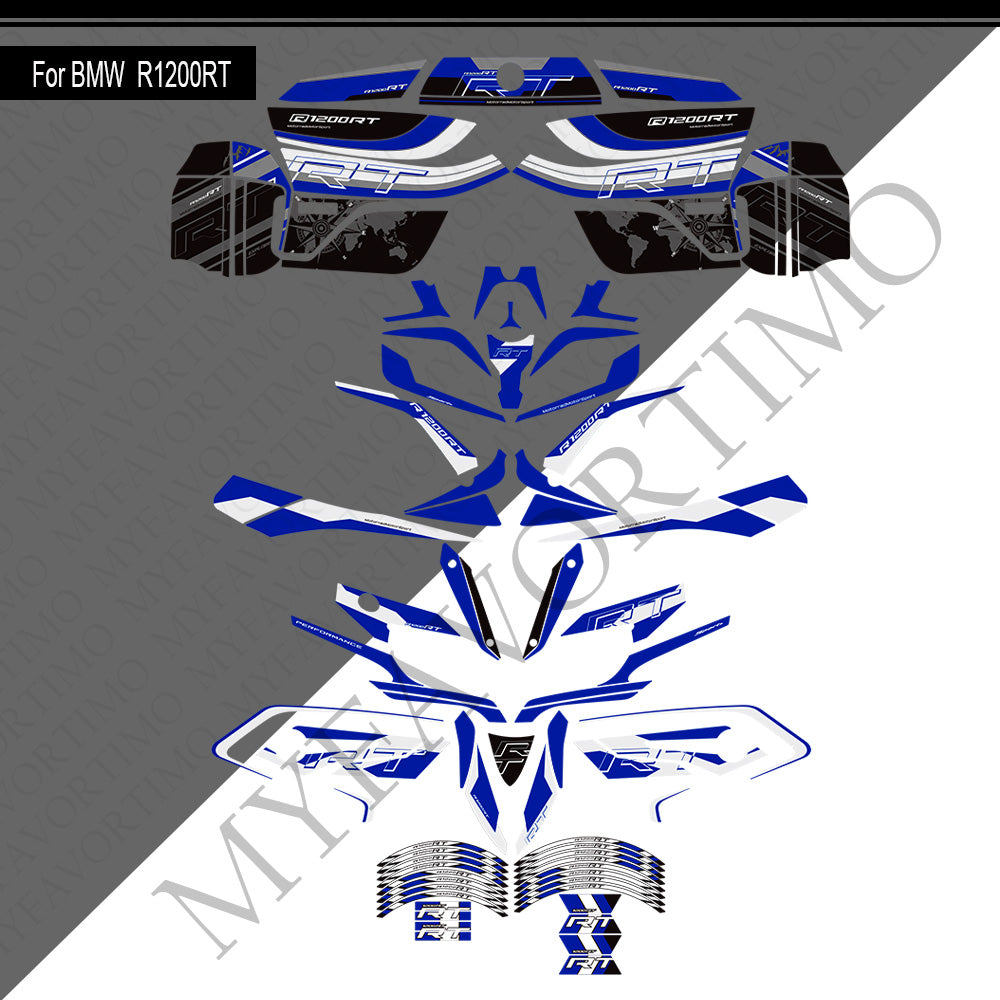 BMW R1200RT PVC Decals Kit 丨 Tank and Full Body Stickers