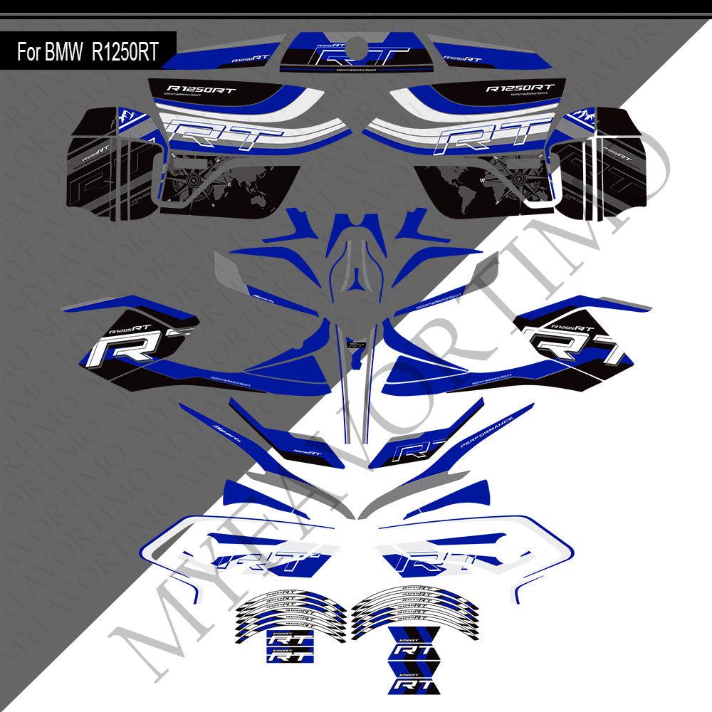 BMW R1250RT PVC Decals Kit 丨 Tank and Full Body Stickers