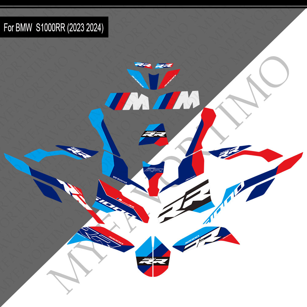 BMW S1000RR PVC Decals Kit 2023-2024 丨 Tank and Full Body Stickers
