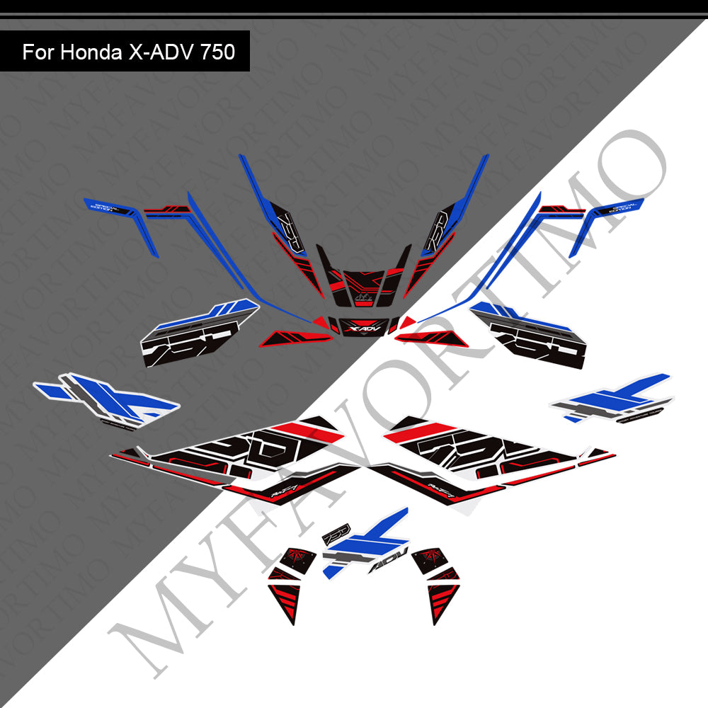 Honda X-ADV 750 PVC Decals Kit 2025 丨 Tank and Full Body Stickers