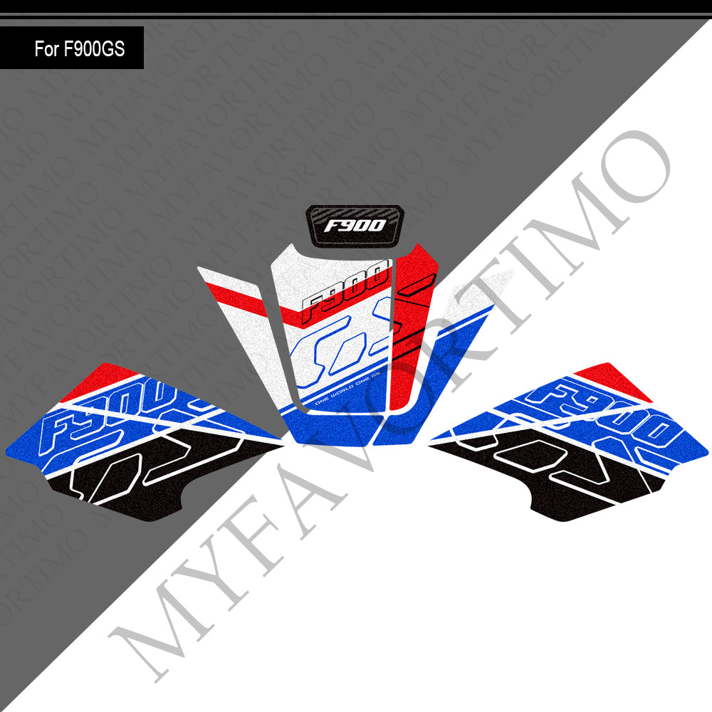 BMW F900GS Anti-Slip Tank Pad Kit 2024-2026 丨 Center and Side Stickers