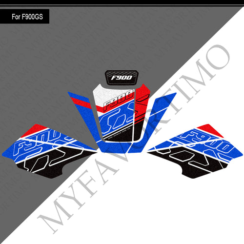 BMW F900GS Anti-Slip Tank Pad Kit 2024-2026 丨 Center and Side Stickers