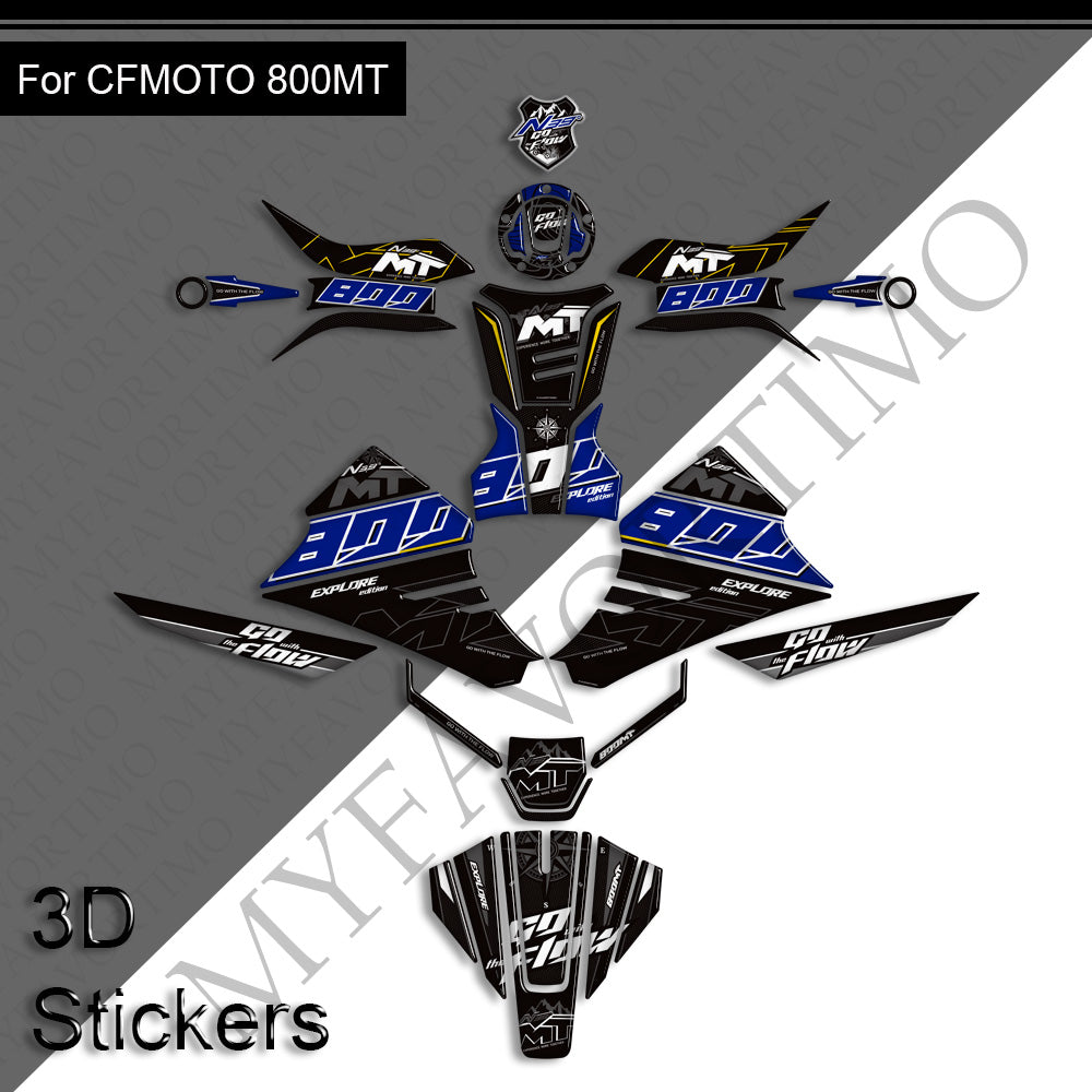 CFMOTO 800MT Body Panel Decals Kit 丨 Fairing and Full Set Stickers