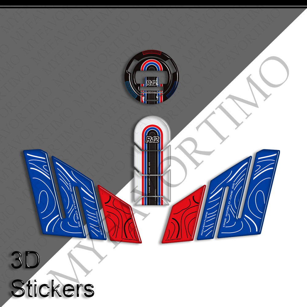 BMW R12GS Decals Kit 2025-2026 丨 Tank Pad and Side Stickers