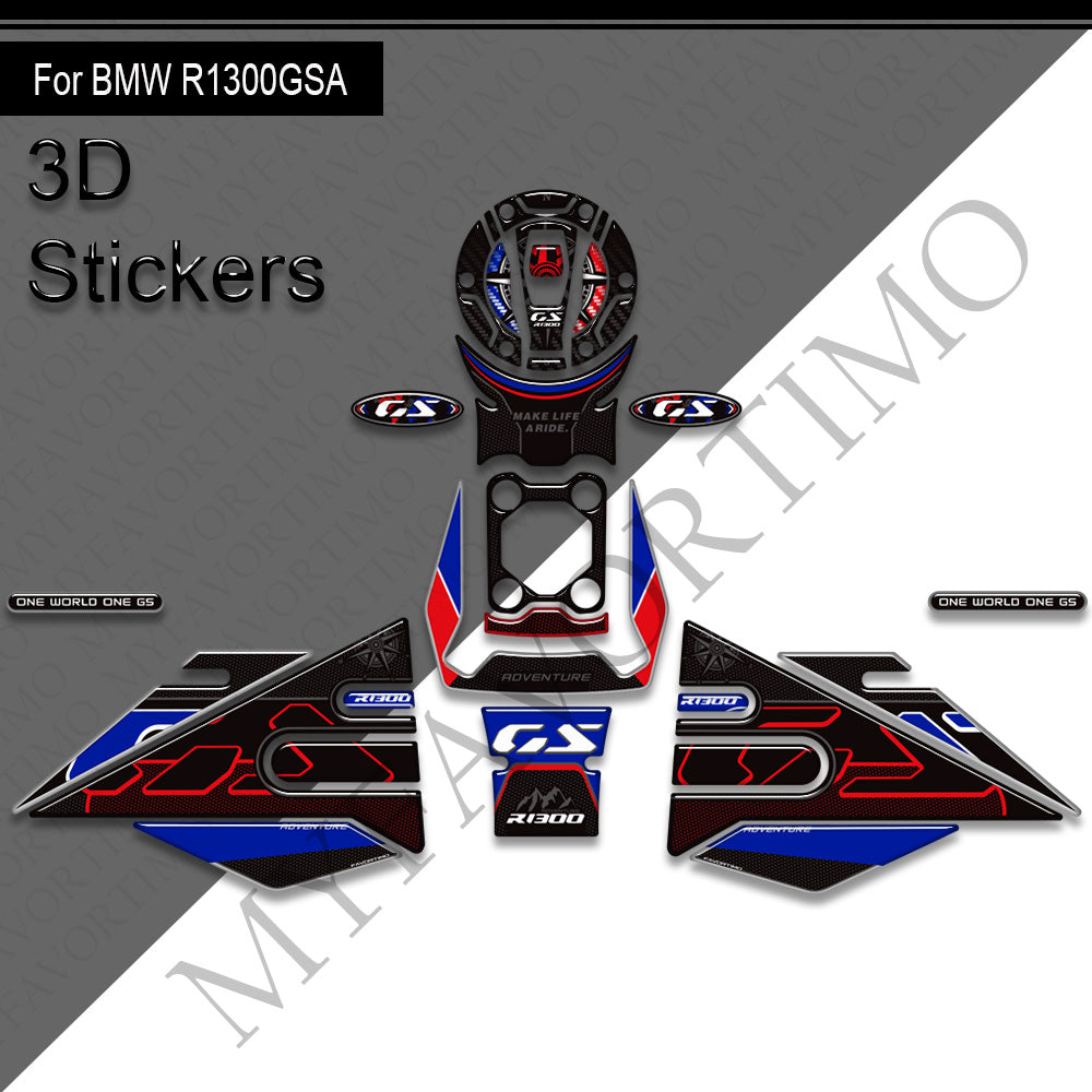 BMW R1300GS Adventure 2024-2025 Decals Kit 丨 Tank Pad and Side Stickers