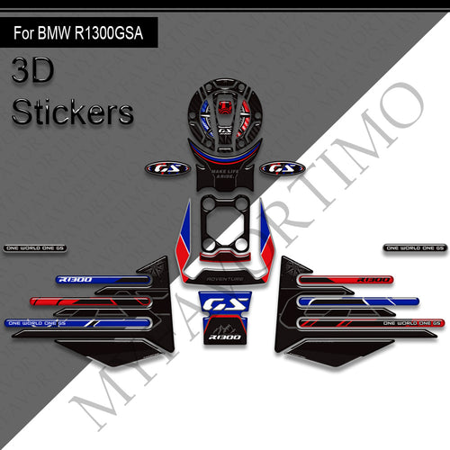 BMW R1300GS Adventure 2024-2025 Decals Kit 丨 Tank Pad and Side Stickers