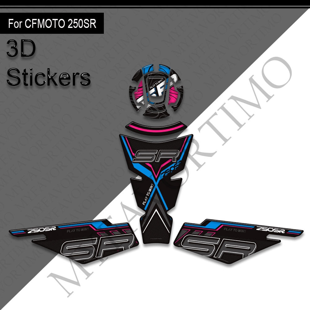 CFMOTO 250SR Decals Kit 丨 Tank Pad and Side Stickers