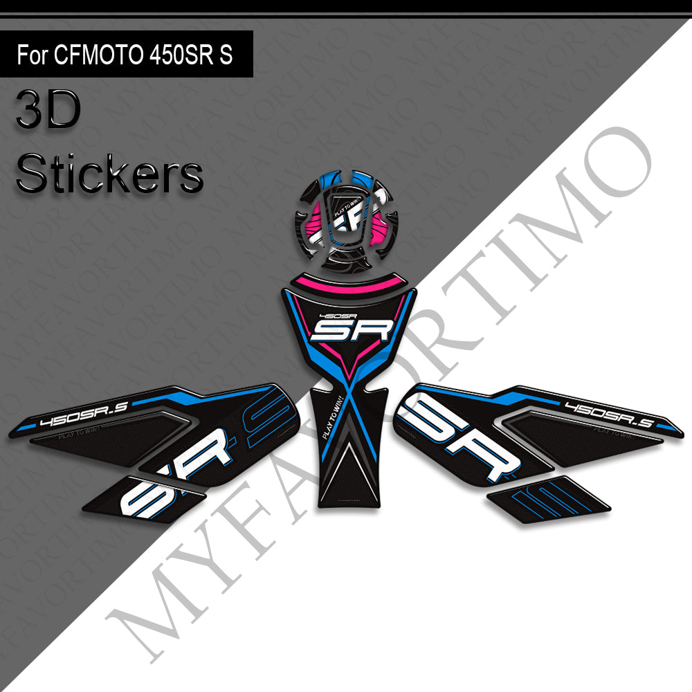 CFMOTO 450SR S Decals Kit 2023-2025 丨 Tank Pad and Side Stickers