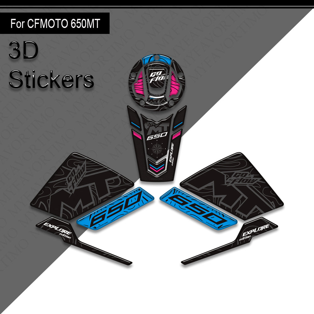 CFMOTO 650MT Decals Kit 2024-2025 丨 Tank Pad and Side Stickers