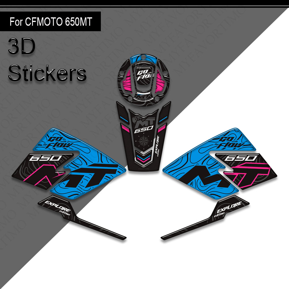 CFMOTO 650MT Decals Kit 2024-2025 丨 Tank Pad and Side Stickers