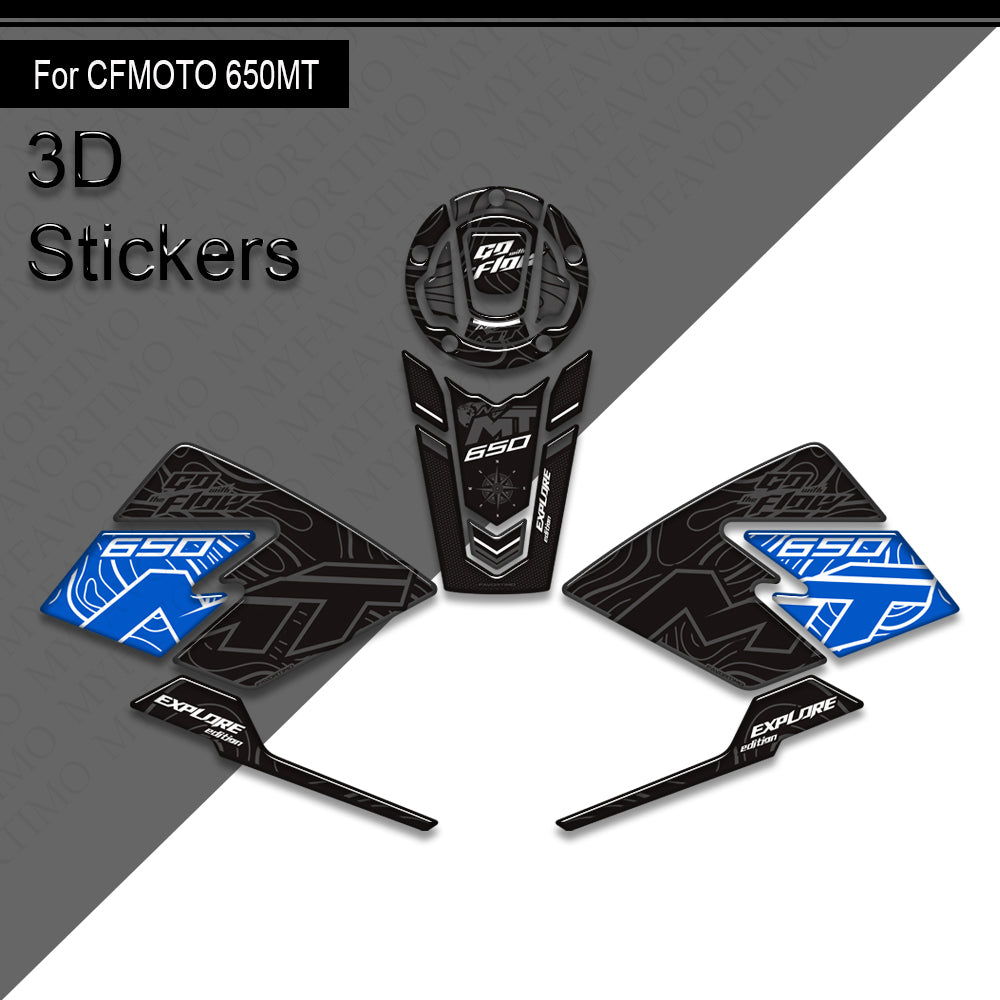 CFMOTO 650MT Decals Kit 2024-2025 丨 Tank Pad and Side Stickers