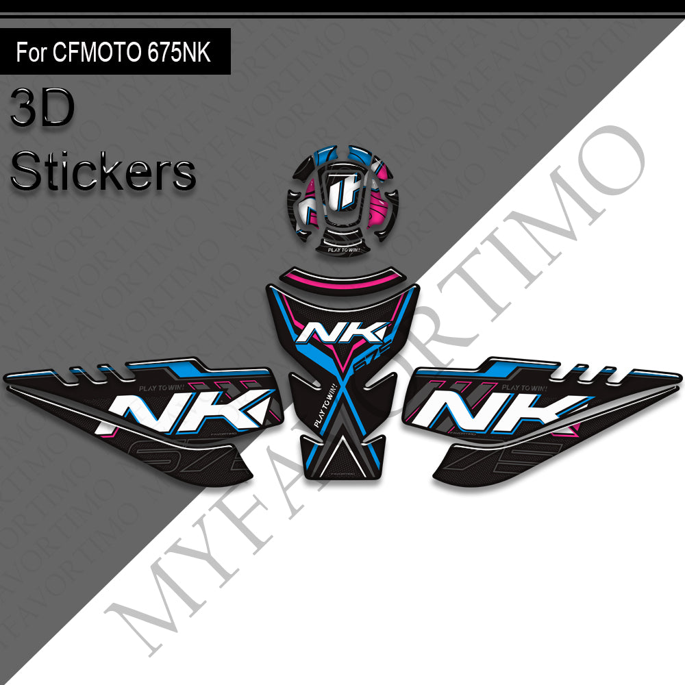CFMOTO 675NK Decals Kit 2024-2025 丨 Tank Pad and Side Stickers