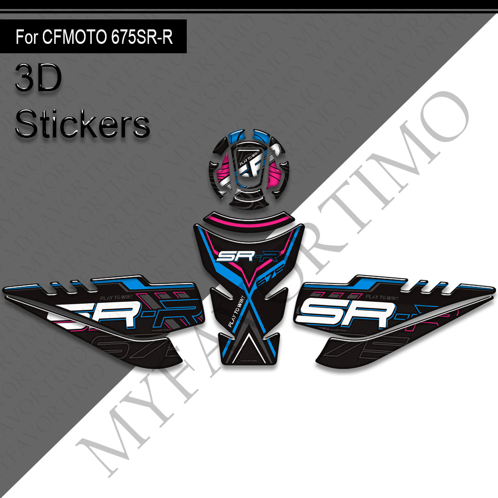 CFMOTO 675SR-R Decals Kit 2024-2025 丨 Tank Pad and Side Stickers