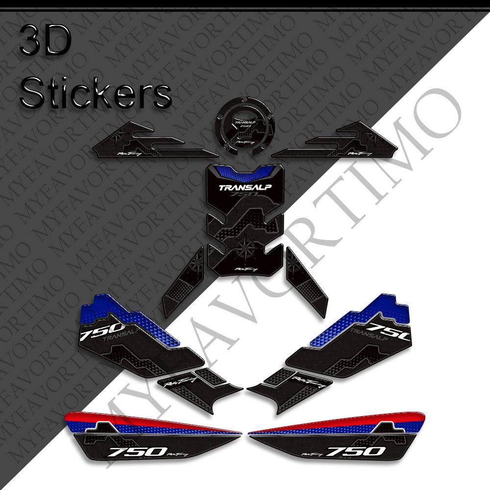 Honda XL750 Transalp Decals Kit 2023 丨 Tank Pad and Full Body Stickers