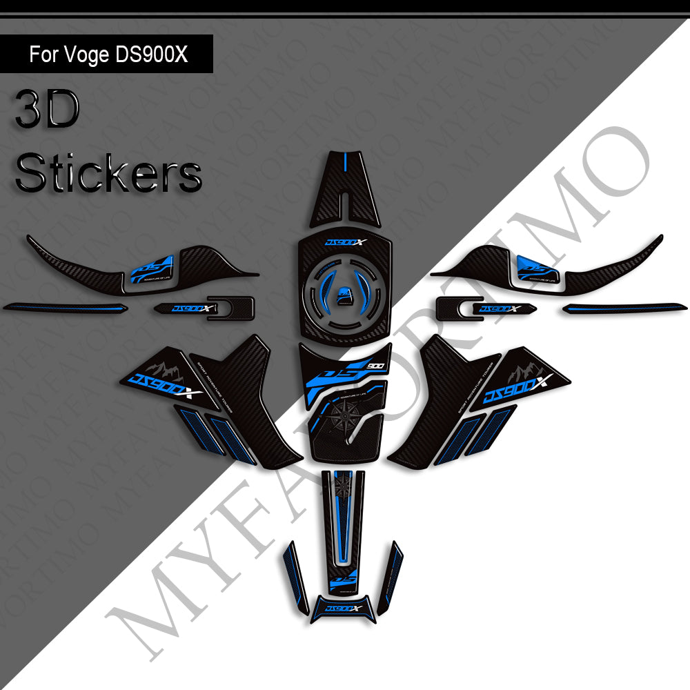VOGE DS900X Decals Kit 2024-2025 | Handguard and Tank Stickers