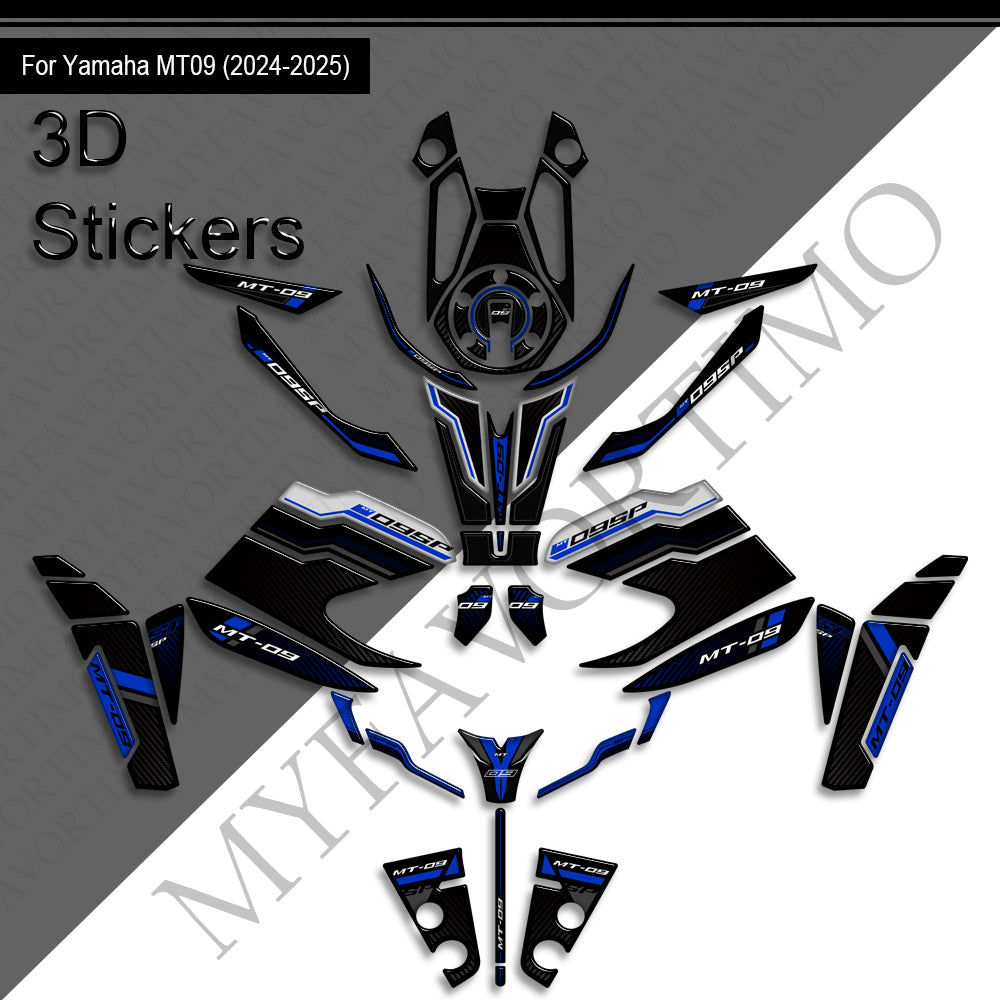 Yamaha MT-09 MT-09 SP Decals Kit 2024-2025 | Tank & Fairing Stickers