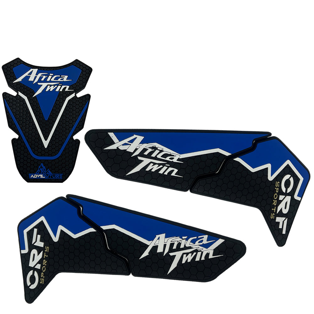 Honda CRF1100L Africa Twin Standard Rubber Anti-Slip Tank Pad Kit 2020-2024 丨 Center Pad and Side Grips