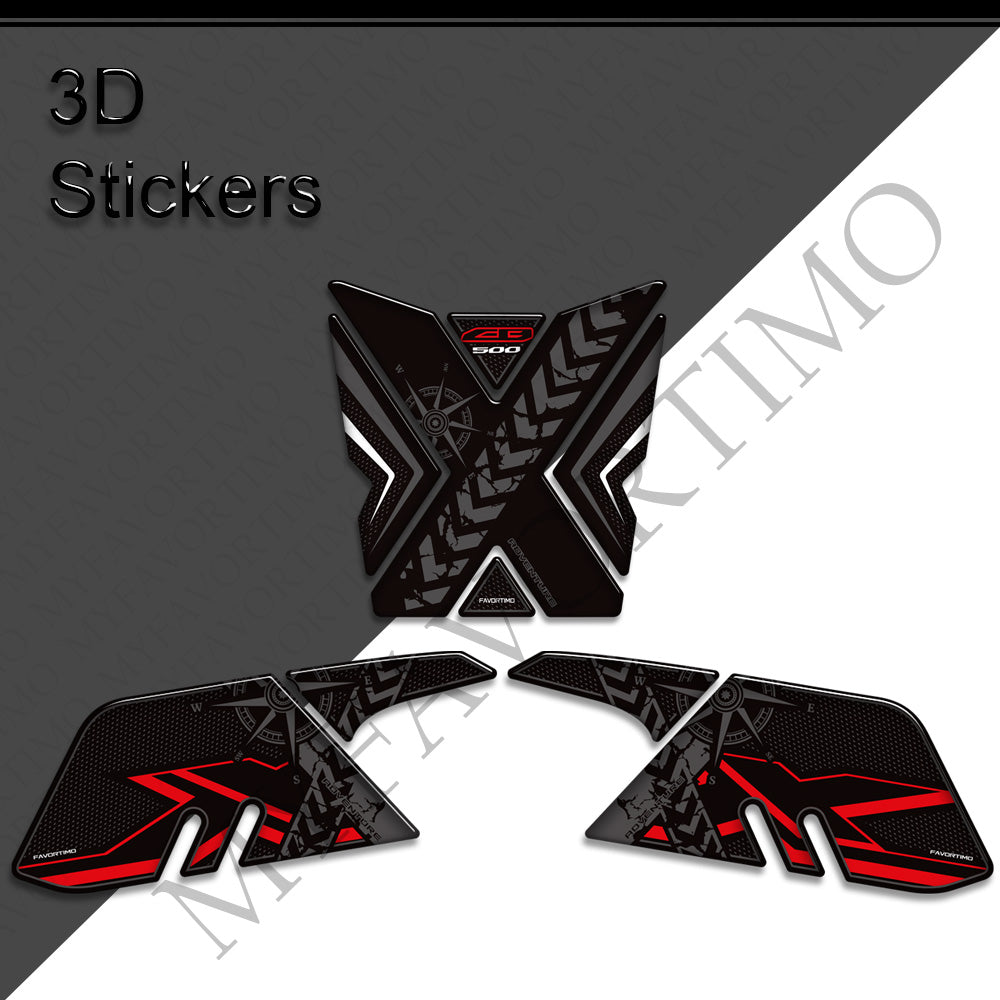 Honda CB400X CB500X Tank Decals Kit 丨 Center Pad and Side Stickers