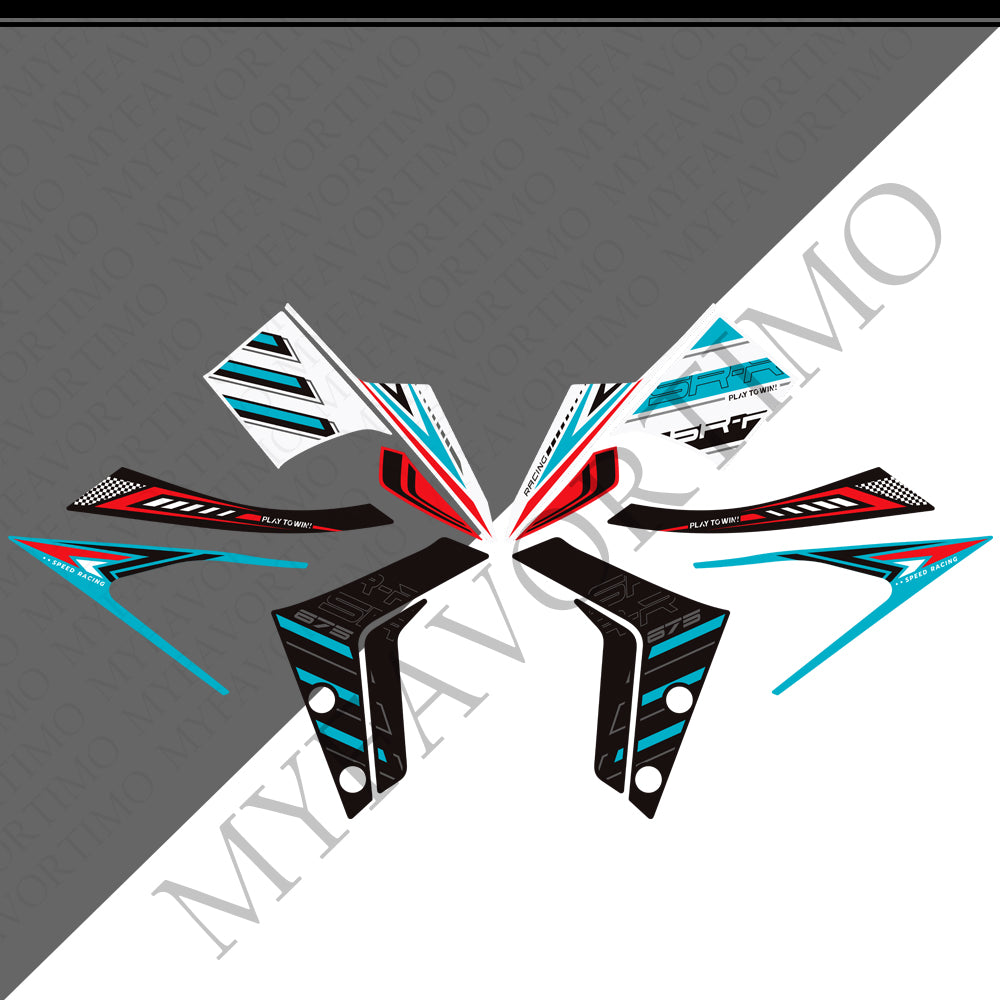 CFMOTO 675SR‑R 675SRR Tank Pad 2025‑2026 | PVC Knee Protection Decals