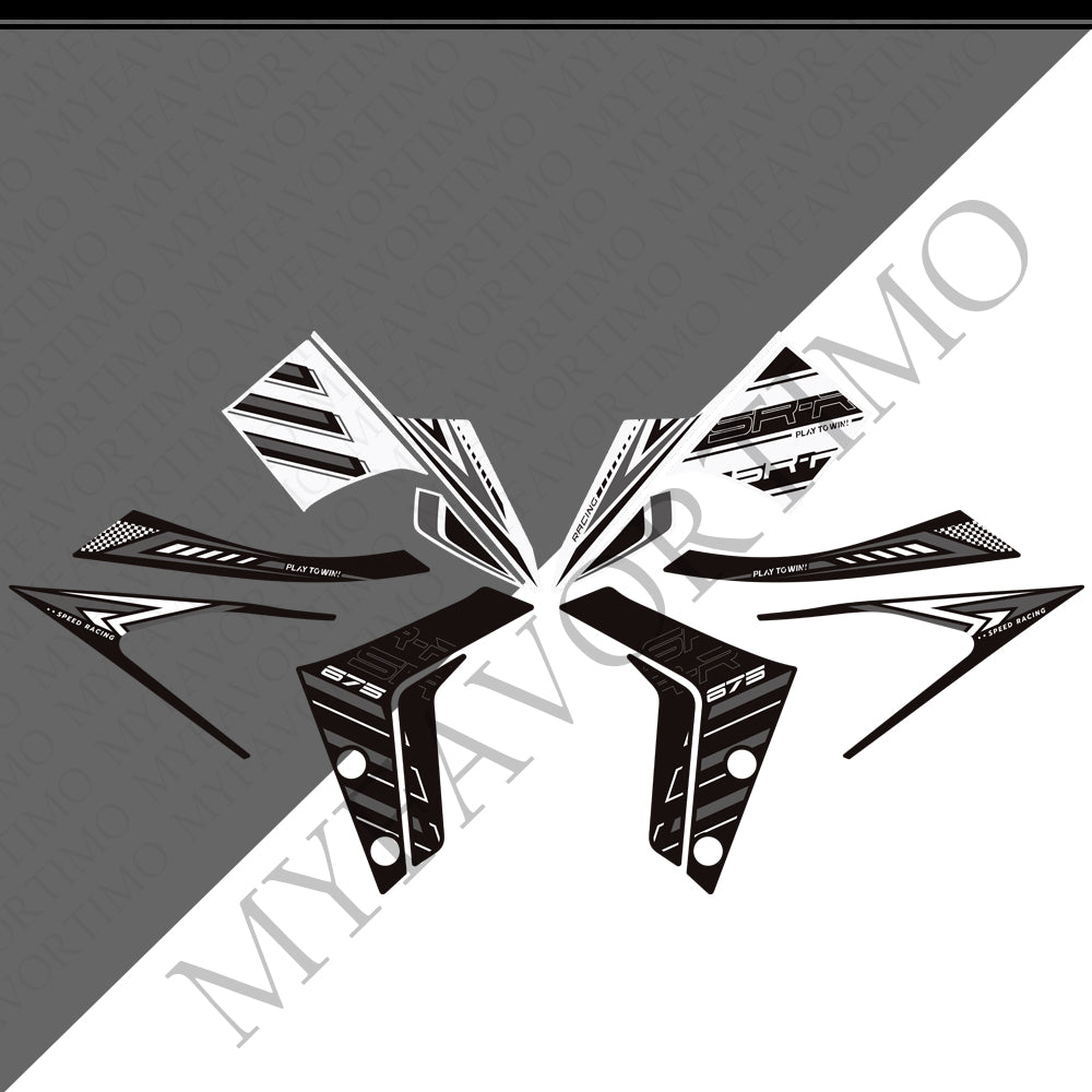 CFMOTO 675SR‑R 675SRR Tank Pad 2025‑2026 | PVC Knee Protection Decals